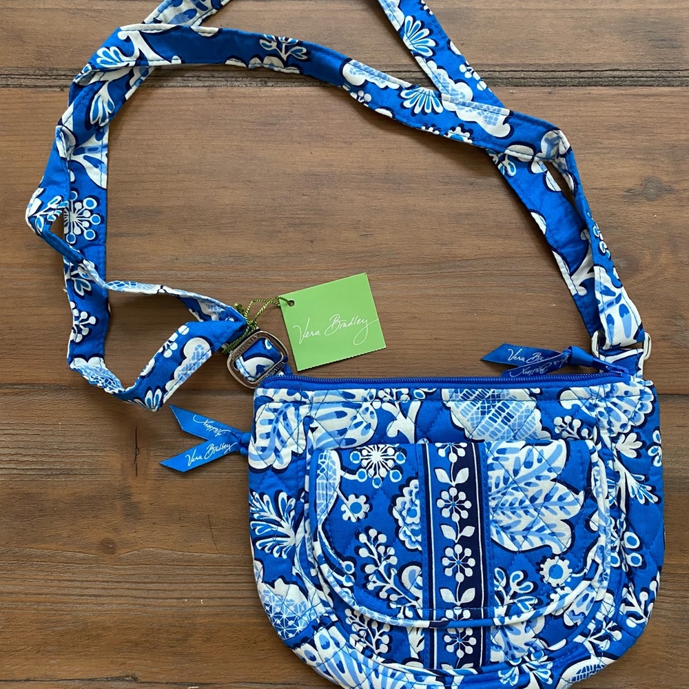 Vera Bradley Lizzy Blue Lagoon Purse